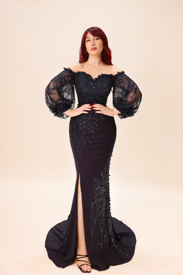 Embellished Mermaid Gown – Divine Silhouette Collection