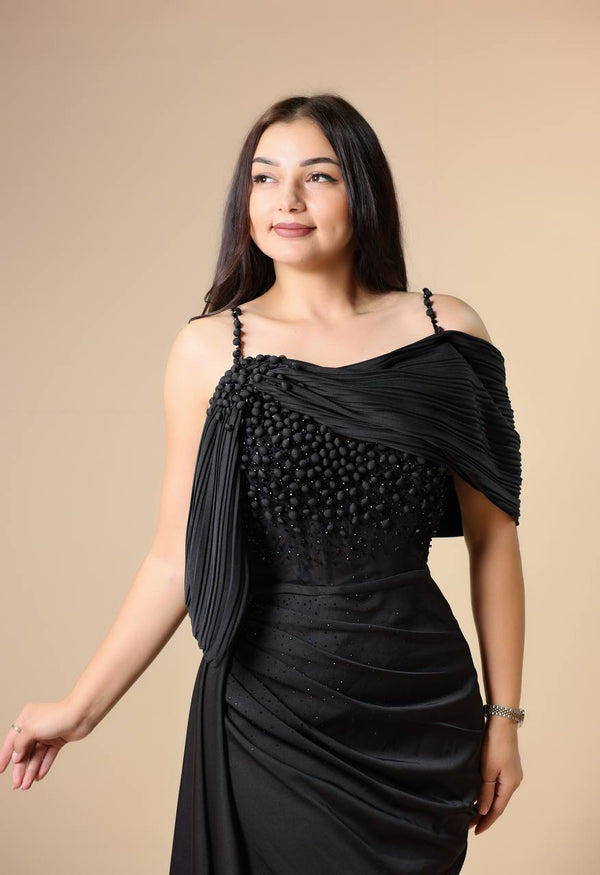 Chiffon evening dress